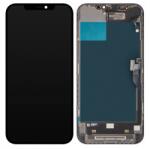  Apple iPhone 12 Pro Max Előlap Keret+LCD Kijelző+Érintőpanel, IC nélküli verzió, Fekete (661-18466) Gyári, Service Pack