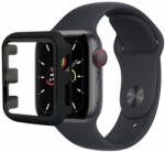 KOMA Védőborítás edzett üveggel az Apple Watch 41 mm-es órájához (Series 7, Series 8), fekete színű