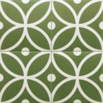 Equipe Cerámicas Rivoli Bergen Verde zöld cementlap mintás gres járólap