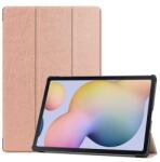Samsung Tab S7 Plus 12.4 / Tab S7 FE 12.4 / Tab S8 Plus 12.4, mappa tok, Trifold, vörösarany - tok-shop