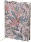  Rössler jegyzetfüzet (A5, 96 lap, sima, kötött) pasztell levelek, Jungle (3) (18821990001)
