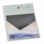 Encaustic kartonpapír, A/4, fekete, 250 gr, 24 db