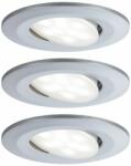 Paulmann 99933 Calla fürdőszobai beépíthető lámpa, kerek, 3db-os szett, fényerőszabályozható, billenthető, króm, 4000K természetes fehér, beépített LED, 560 lm, IP65 (99933)