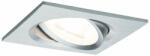 Paulmann 93491 Nova beépíthető lámpa, 84 mmx84 mm, négyzet, billenthető, 3-step-dimming, alumínium, 2700K melegfehér, Coin foglalat, 460 lm, IP23 (93491)