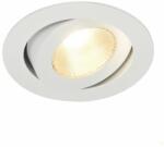 SLV Süllyesztett lámpa, fehér, 3000K melegfehér, 890 lm, CRI 90, 30°, SLV Contone 161271 (161271)