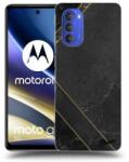 Picasee Husă transparentă din silicon pentru Motorola Moto G51 - Black tile