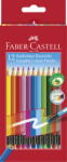 Faber-Castell Creioane Colorate 12 Culori Cu Guma Eco Faber-castell