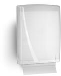 SMR Professional Hygiene Dispenser din plastic pentru prosoape de hartie Z Fold 400 coli Alb