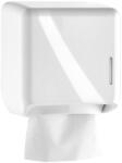 SMR Professional Hygiene Dispenser din plastic pentru hartie igienica pliata bulk 250 coli Alb