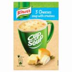 Knorr Cup a Soup instant 3 sajtkrémleves zsemlekockával 17 g - cooponline