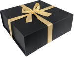 Prémium ajándékdoboz Fekete ajándékdoboz, díszdoboz - 25 x 25 x 9 cm