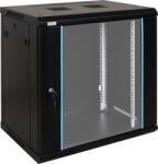 Pulsar RWA1264 19" 12U 600x450 fali rack szekrény; lapraszerelt; fekete (RWA1264)