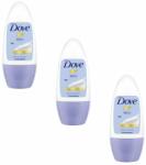 Dove Talco roll-on 3x50 ml