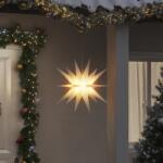 vidaXL összecsukható fehér karácsonyi lámpa LED-del 57 cm (356188)