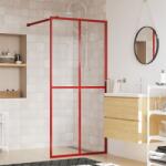 vidaXL piros zuhanyfal átlátszó ESG üveggel 100 x 195 cm (154946) - vidaxl