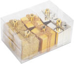 Family Collection Karácsonyfadísz szett - arany ajándék - 4, 5 cm - 6 db / szett - 58781A