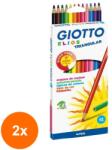 GIOTTO Set 2 x 12 Creioane Colorate Elios Giotto (CUL-2xFL0275800)