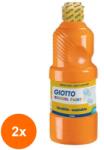 GIOTTO Set 2 x Culoare Tempera Giotto, Orange, 500 ml (CUL-2xFL0535305)
