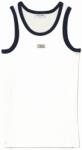 Lacoste Maiouri tenis dame "Lacoste Flowing Rib Knit Tennis Badge Tank - white/navy blue