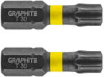 GRAPHITE Set biti de impact TX30X25mm 1/4" 2buc. GRAPHITE 56H516 (56H516) Set capete bit, chei tubulare