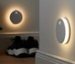 Tchibo 2 multifunkciós LED-es lámpa, mozgásérzékelős Matt fehér ház Áttetsző fehér LED-es borítás