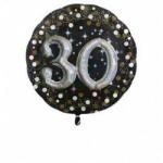 anagram Számos lufi 27" 68cm óriás fólia szám, 3D - Sparkling Birthday 30-as (LUFI876227)