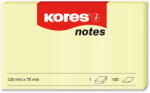 Kores Notes Adeziv 75*125mm Galben Pal 100 File Kores