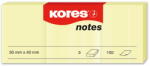 Kores Notes Adeziv 40*50mm Galben Pal 3*100 File Kores