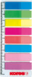 Kores Index Plastic 12*45mm 8 Culori*15 File Rigla Kores