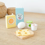 Ourbaby Set de mic dejun din lemn - joc de pregătire a micului dejun Bucatarie copii