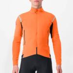 Castelli - Jacheta ciclism vreme rece sau iarna Perfetto RoS Convertible Jacket - portocaliu gri inchis (CAS-4522510-857)