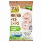 RiceUP! ! Eat Smart teljes kiőrlésű barna rizs chips hagymás-tejfölös ízesítéssel 60 g