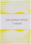 Goldpaper Lista inventar vertical 7 coloane, a4, 100 file (6422575000874)