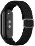 gigapack Xiaomi Band 8 pótszíj (egyedi méret, textil, szőtt minta, állítható) fekete (GP-146570)