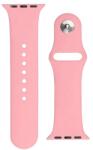 gigapack Apple Watch Series 9 45mm pótszíj (egyedi méret, szilikon, állítható, fém kapocs) rózsaszín (GP-142752)