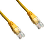 Datacom Patch kábel UTP Cat6 1m sárga (15915)