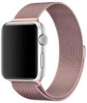 gigapack Apple Watch Series 9 45mm pótszíj (egyedi méret, fém, milánói szíj, mágneses zár) rózsaszín (GP-142722)