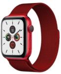 gigapack Apple Watch Series 3 42mm pótszíj (egyedi méret, fém, milánói szíj, mágneses zár) piros (GP-142713)