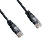 Datacom Patch kábel UTP Cat6 0, 5m fekete (15901)