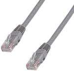 Datacom Patch kábel 5m , UTP , Cat5e , RJ45, szürke (1540)