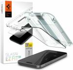 Spigen iPhone 15 Spigen Kijelzővédő Fólia FC ''EZ FIT'' kerettel fekete (AGL06908)