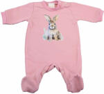 Asti Belül bolyhos hosszú ujjú kislány rugdalózó Nyuszi mintával