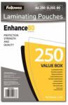 Fellowes Fellowes фолио за ламинатор Capture A4 80 микрона гланциран 250P (5312903)