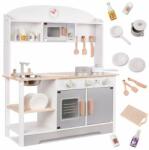 Pepita Bucătărie de jucărie din lemn Pepita XXL cu 12 accesorii - gri (W10C573C) Bucatarie copii
