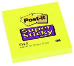 Post-it Öntapadós jegyzet 3M Post-it 76x76mm Super Sticky 12x90 lap (LP654SS) - homeofficeshop