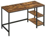 VASAGLE Íróasztal / számítógépasztal polcokkal - Vasagle Loft - 140 x 60 cm