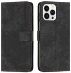  STRIPE Husă portofel cu curea Apple i Phone 15 Pro neagră