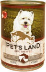Pet's Land Pet's Land Dog Konzerv Marhamáj-Bárányhús Almával 12x415g