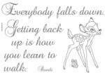 Komar Stickere perete Bambi - Getting back up Decoratiune camera copii