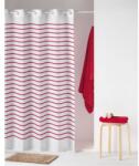atenas home textile Perdea dus Stripes cu dungi rosii Perdea de dus